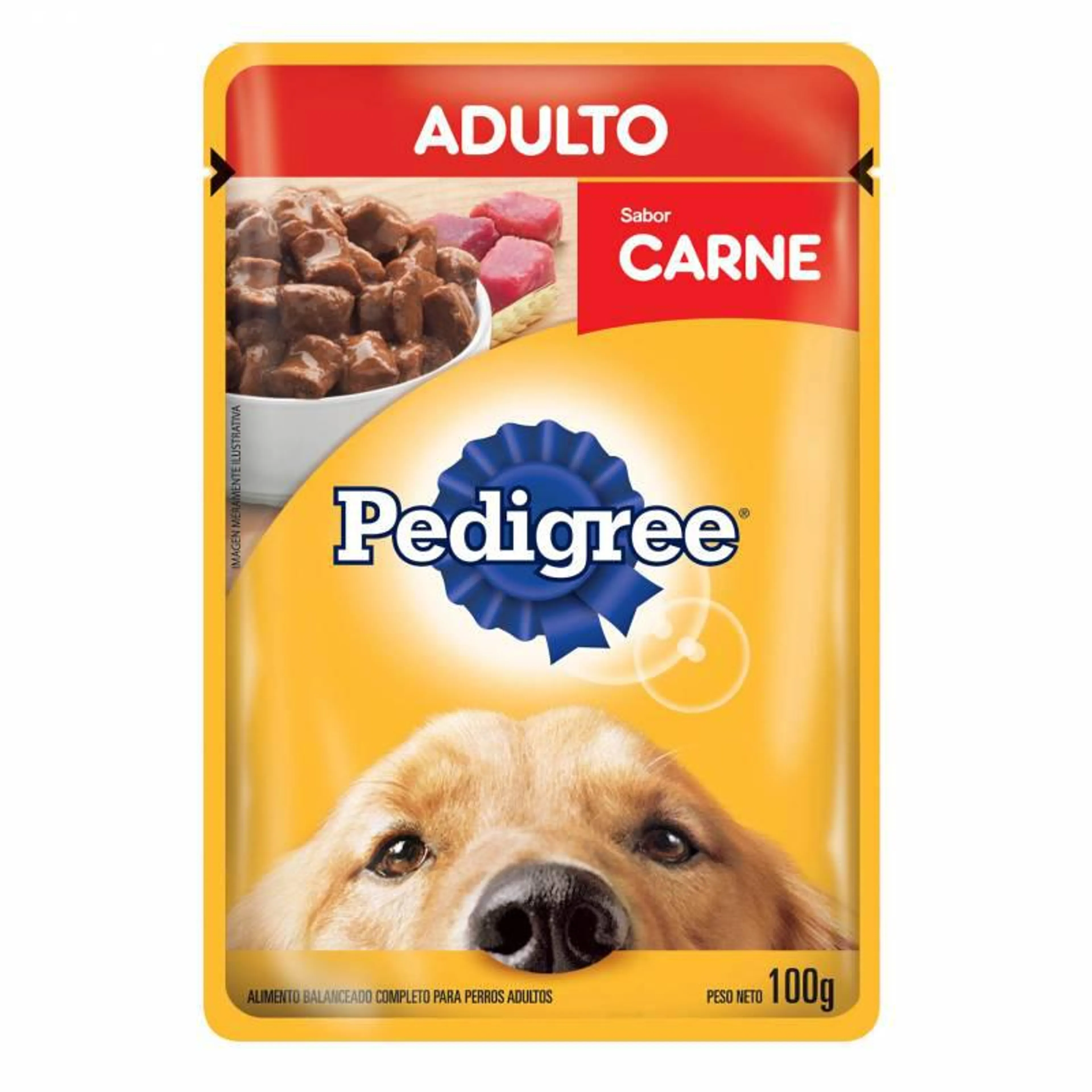 Alimento para Perro Adulto Pouch Carne Pedigree x 100 g.