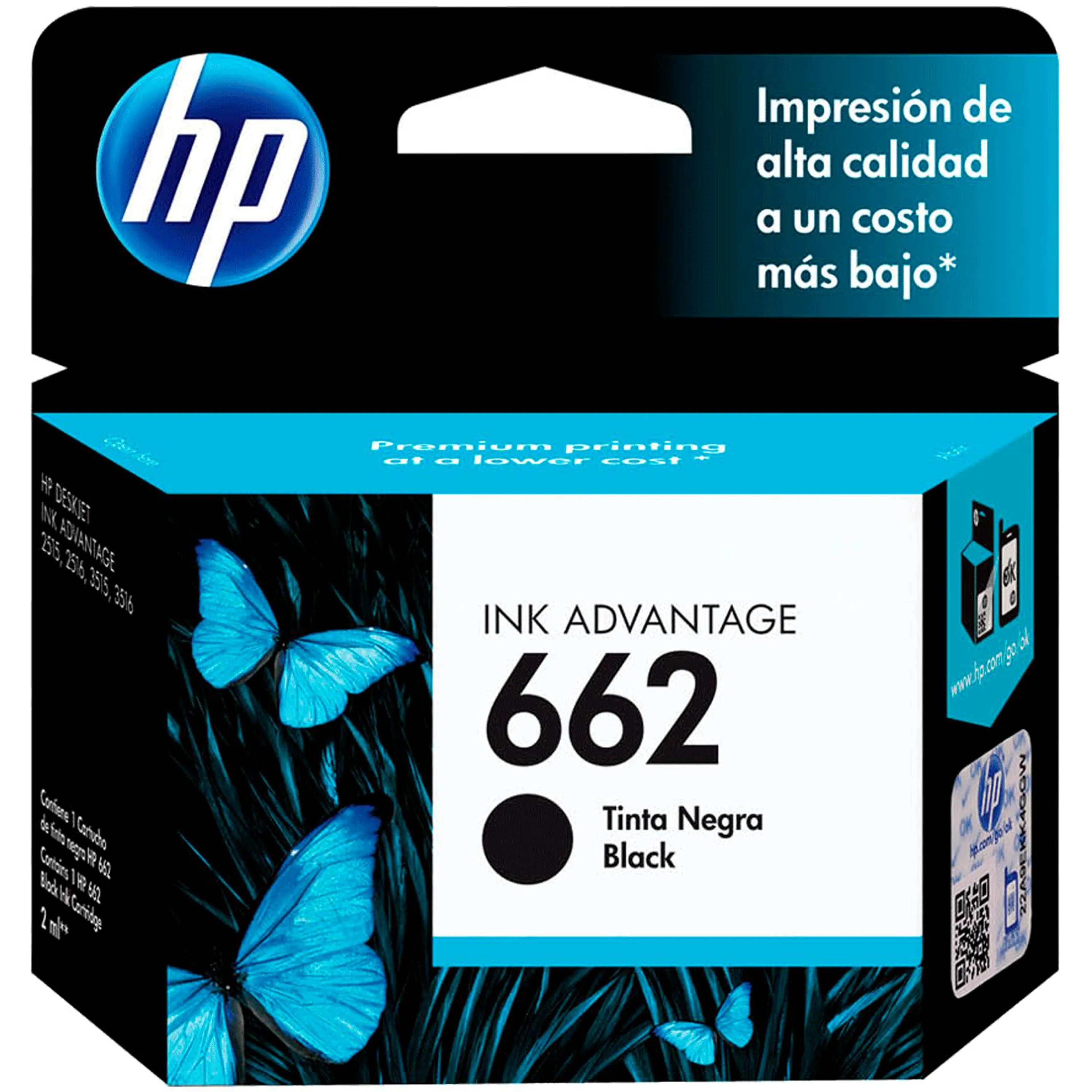 Tinta para Impresora HP CZ103AL Negro HP662