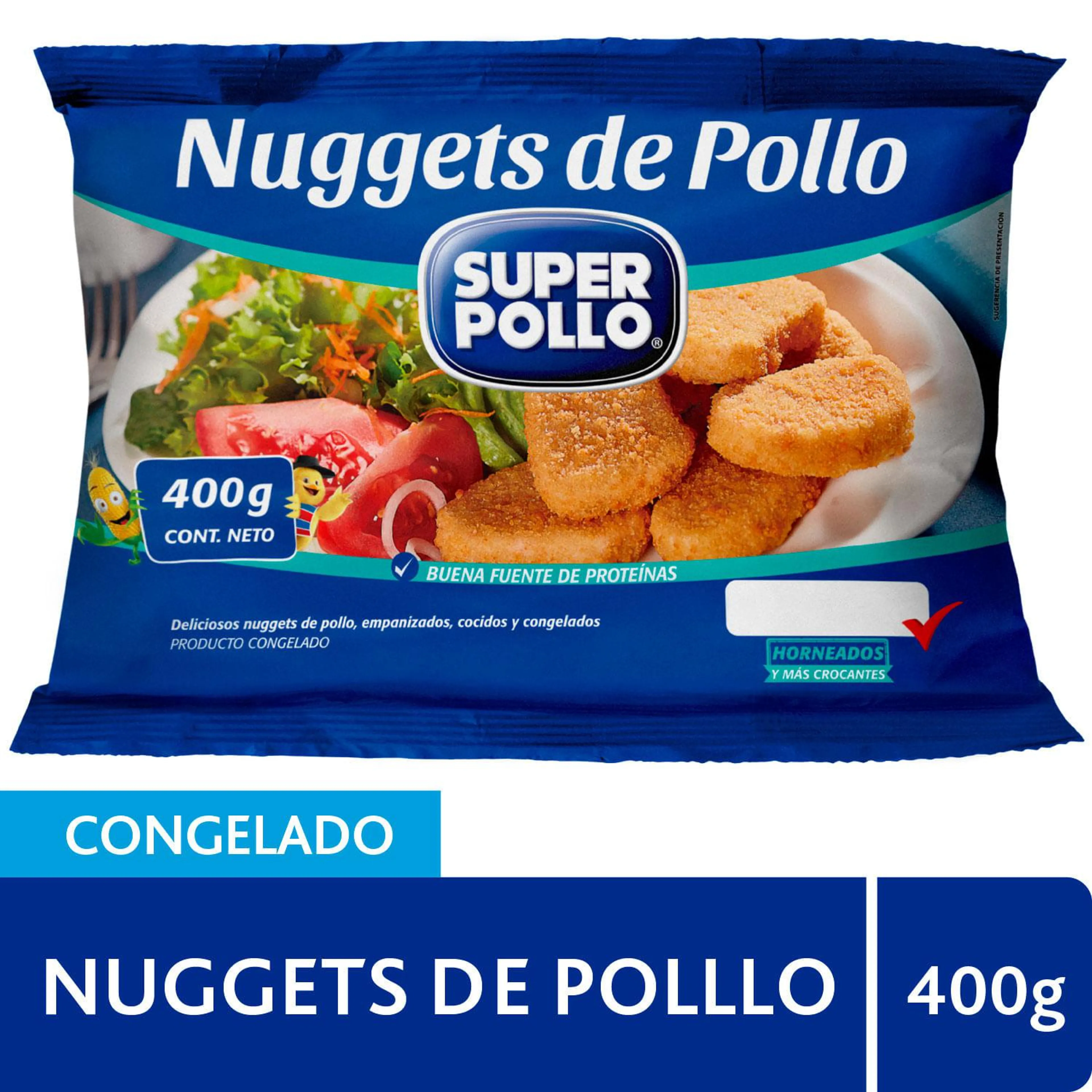 Nuggets de pollo congelado bolsa 400 g