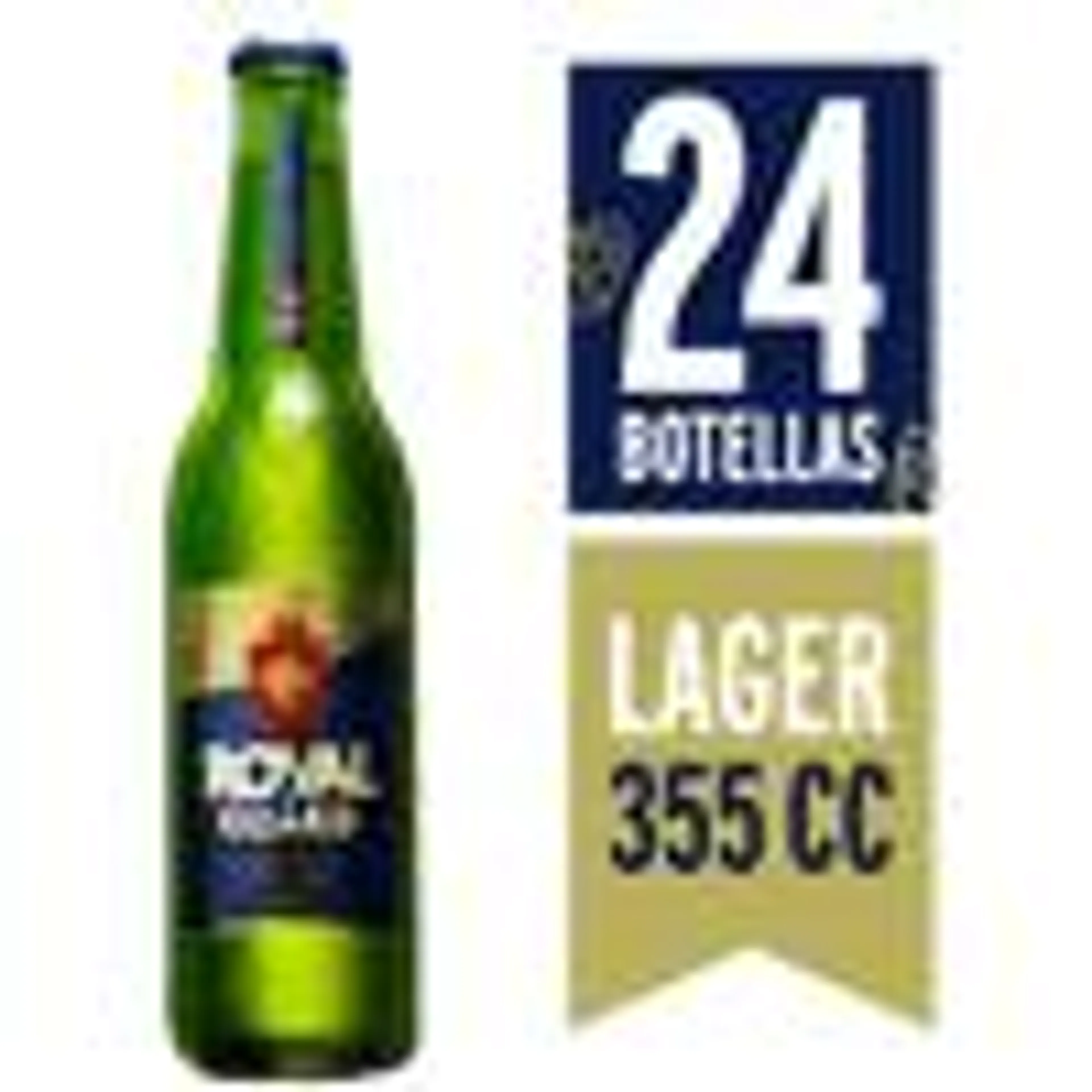 Pack 24 un. Cerveza Royal Guard 5.0° 355 cc