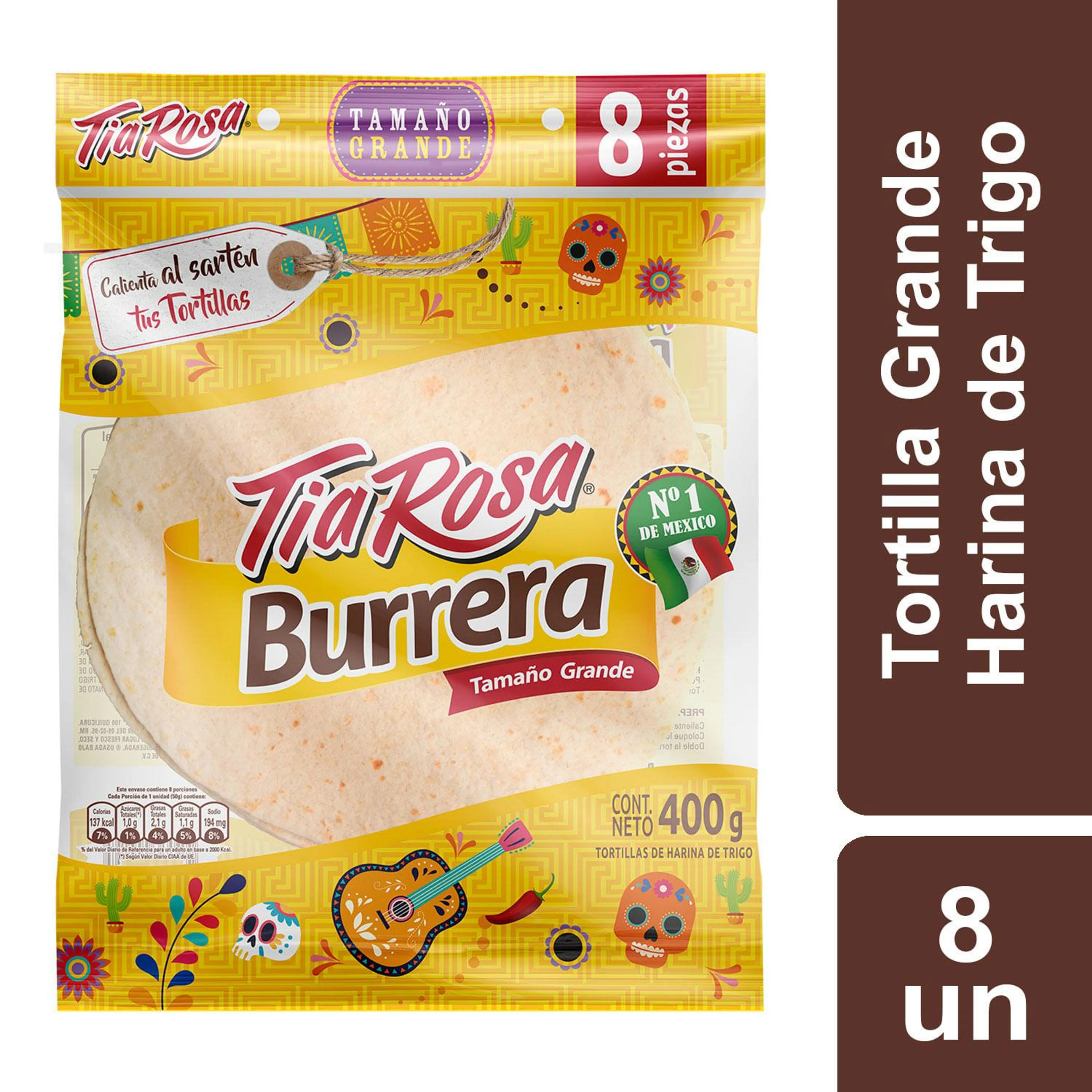 Tortilla burrera 8 un. 400 g