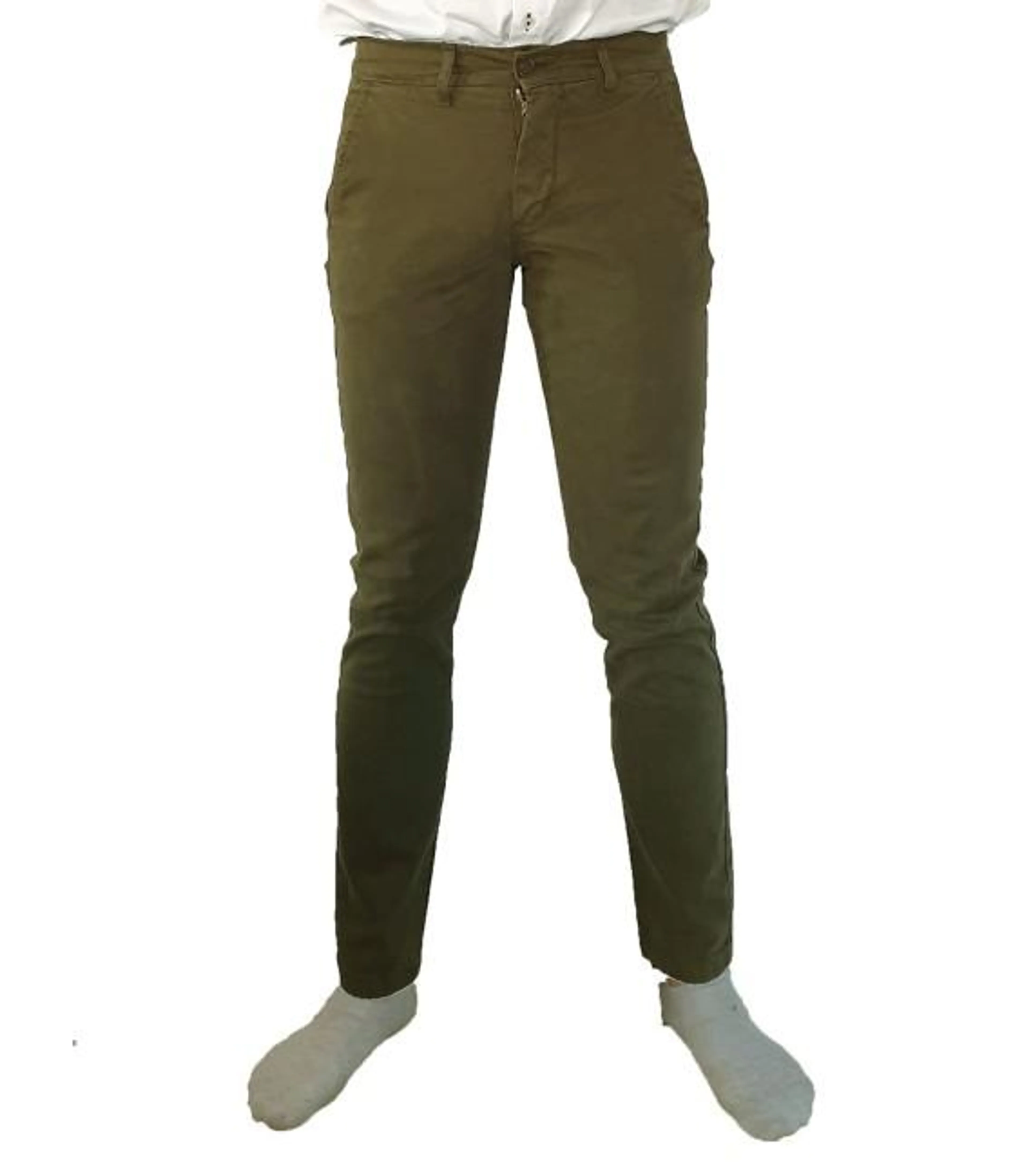 pantalones Liso Verde Militar