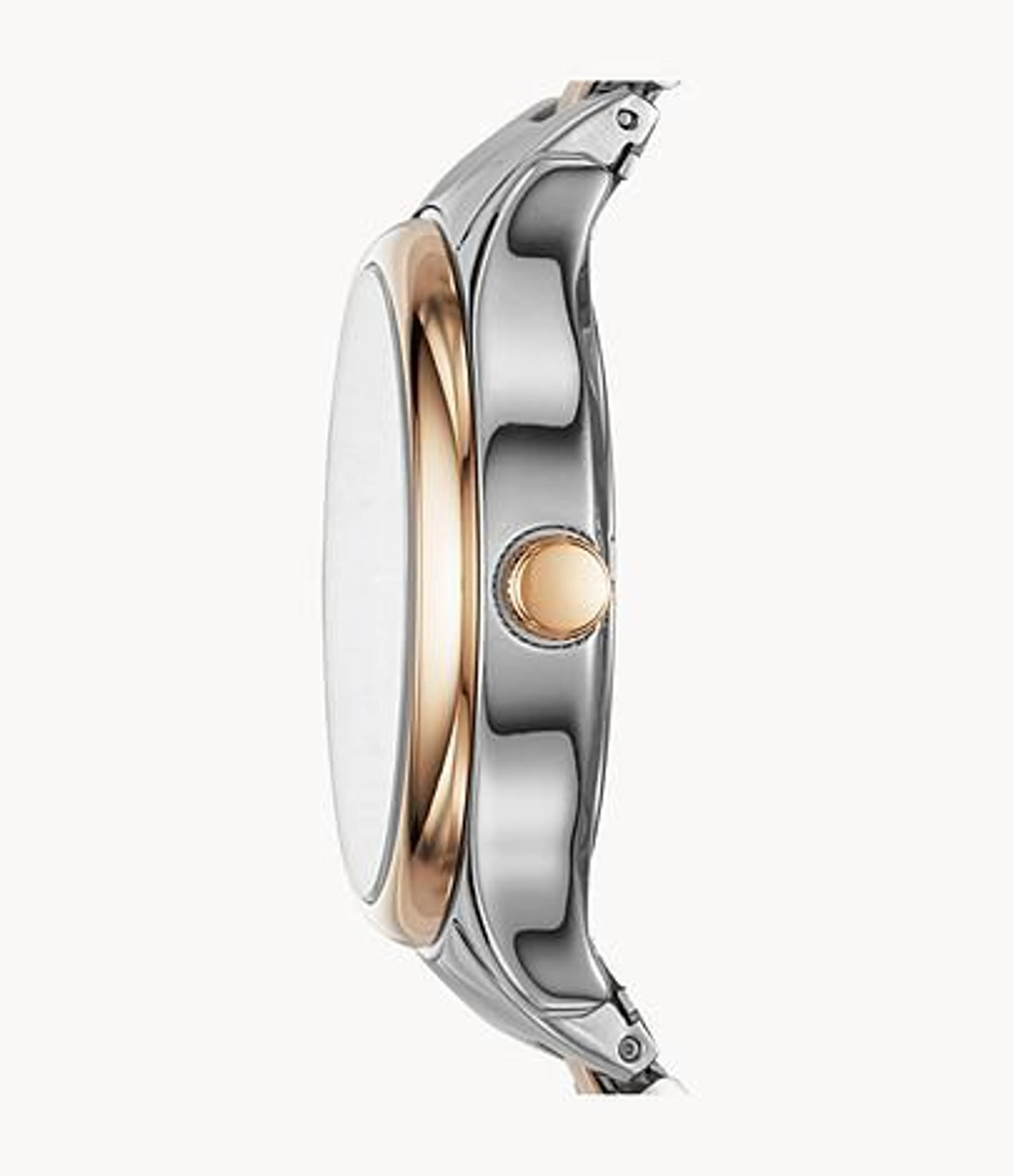 Reloj Modern Sophisticate de acero inoxidable en dos tonos con movimiento multifunción