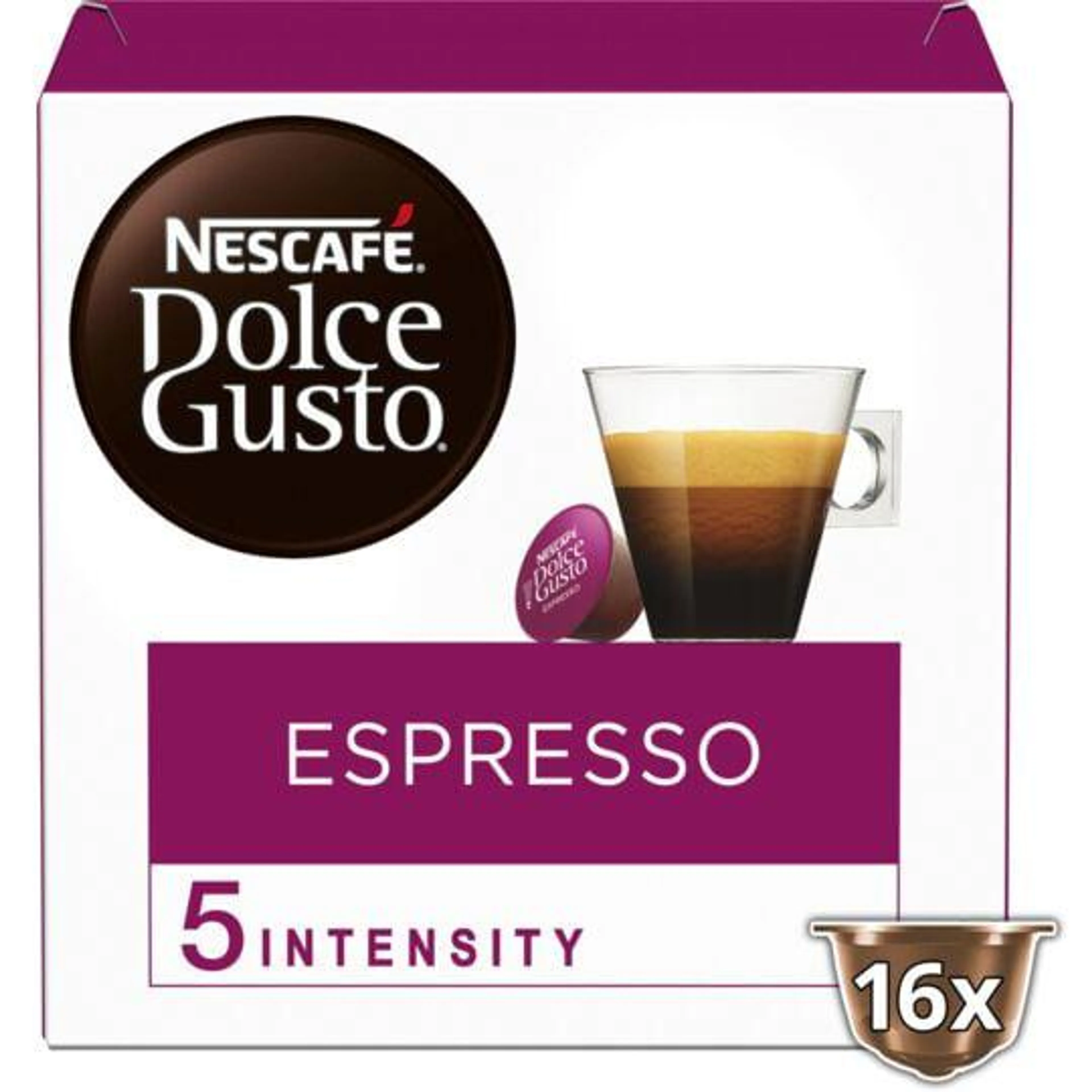 Café capsules Compatible Dolce Gusto espresso intensité 5 NESCAFE DOLCE GUSTO