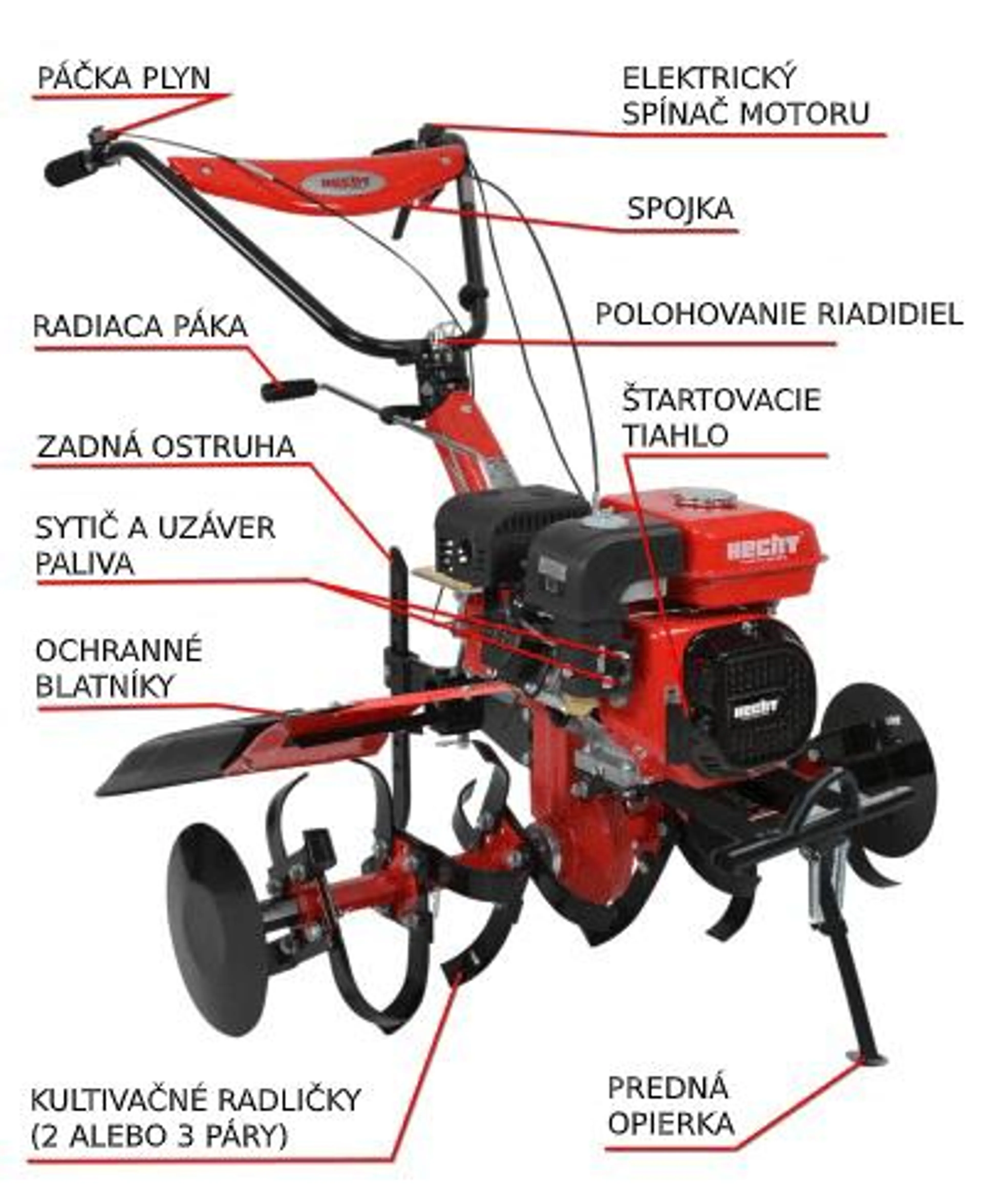 Motorový kultivátor - HECHT 7100