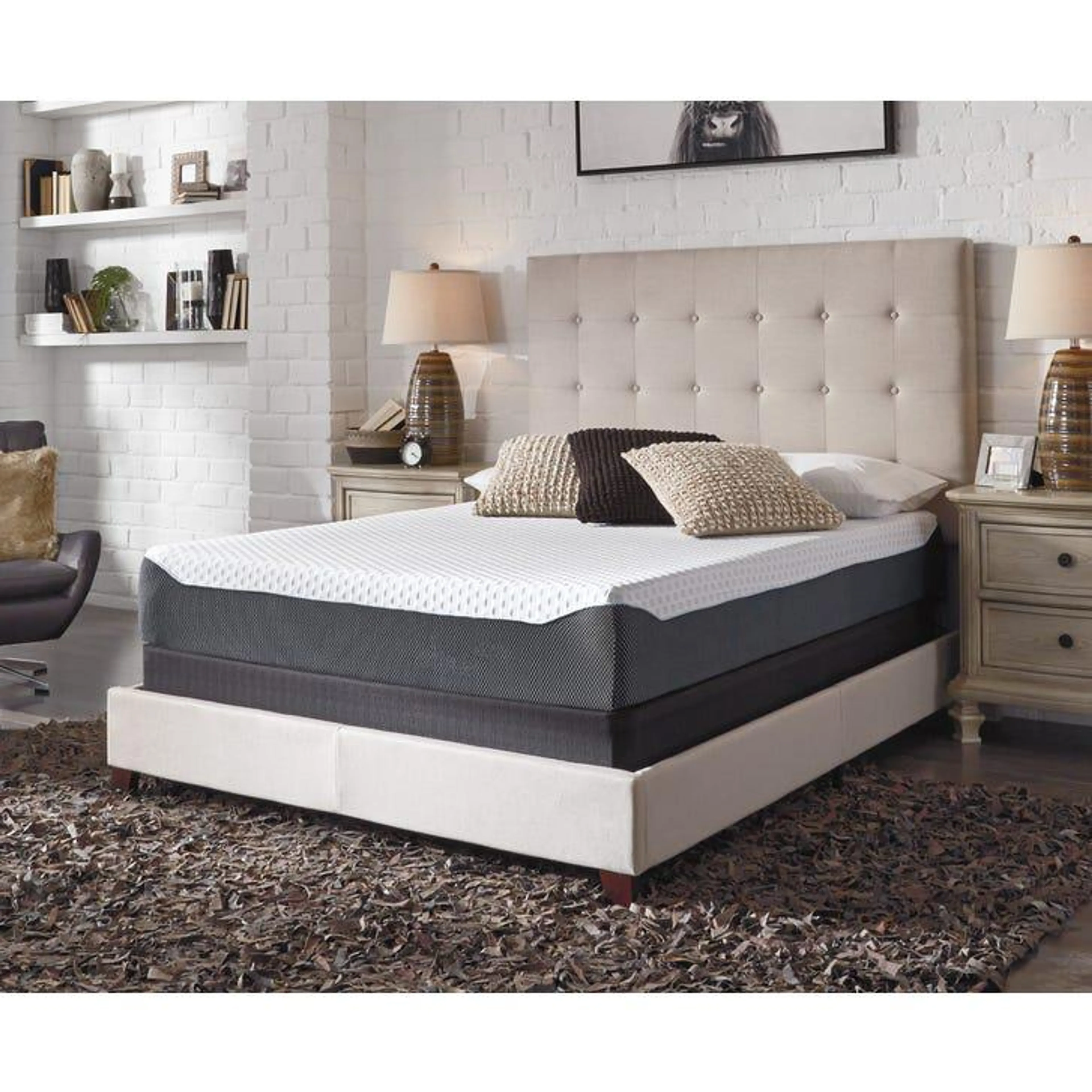 Queen Ashley Chime Elite 10 inch Memory Foam Firm Bed in a Box Mattress