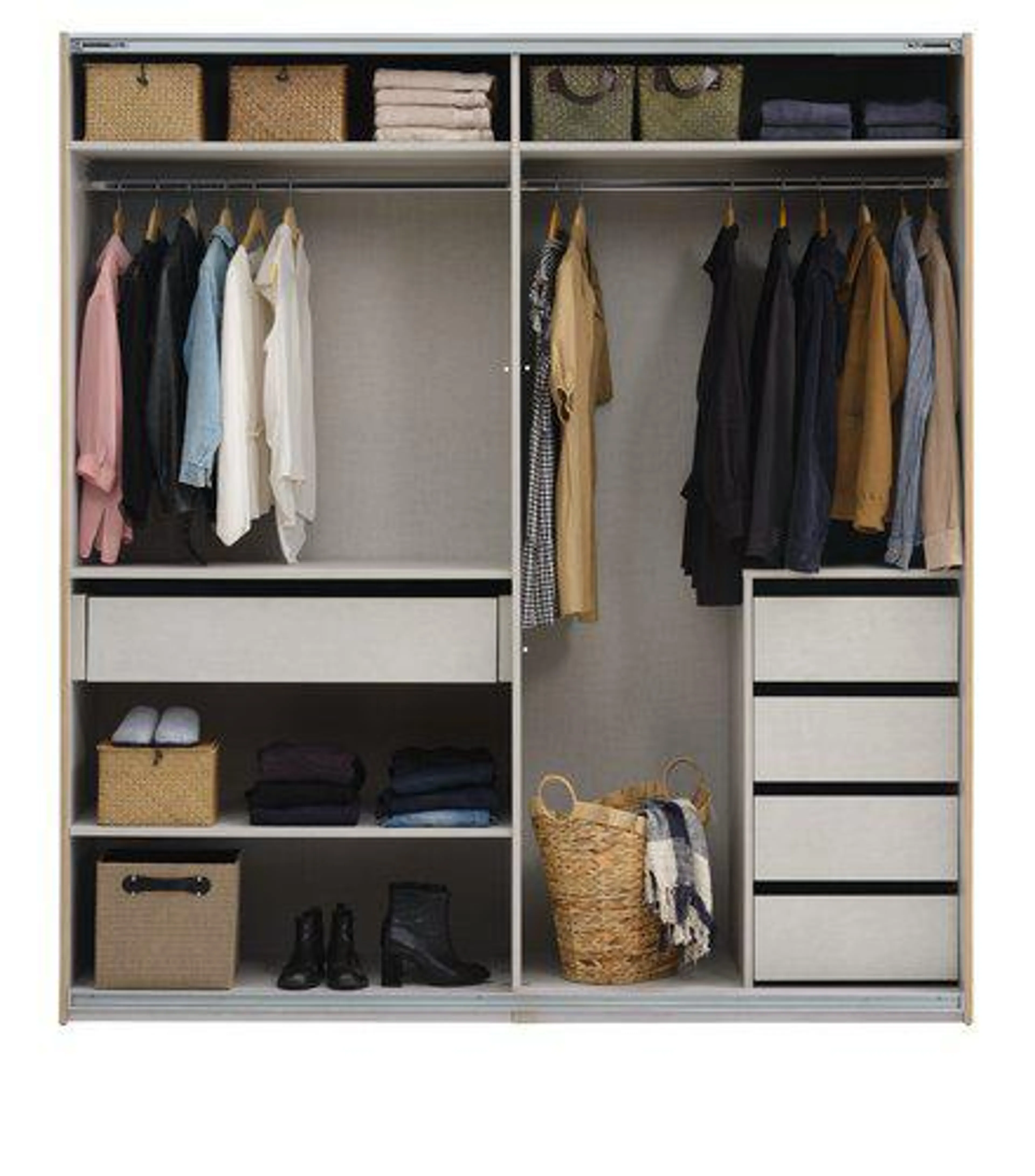 Armario SALTOV 204 + pack accesorios roble