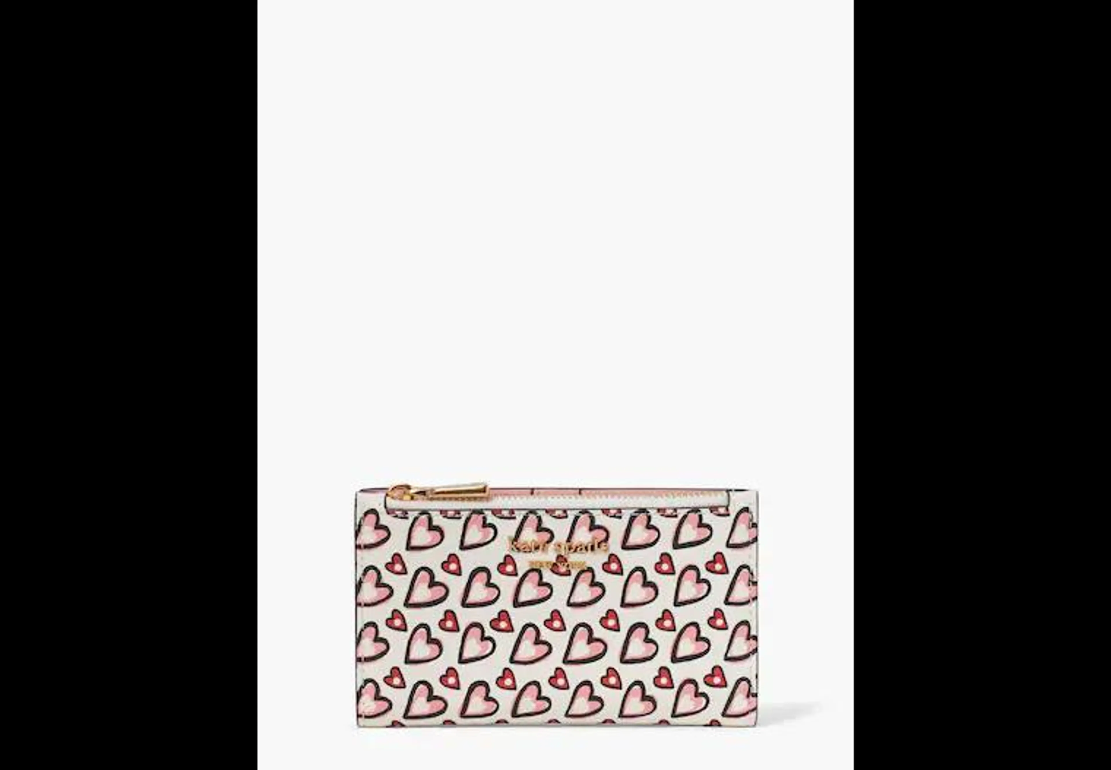 Morgan Fancy Hearts Small Slim Bifold Wallet