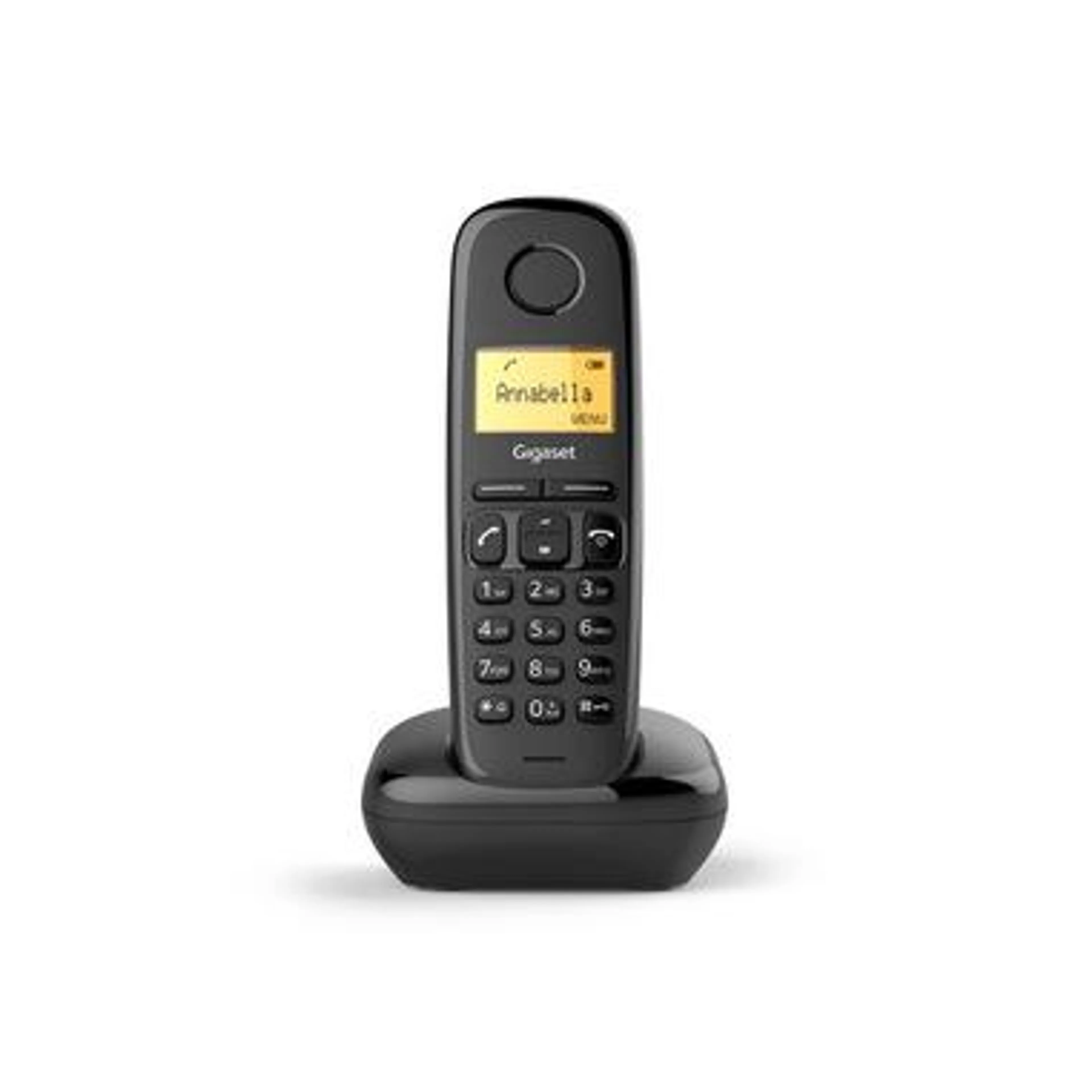 Gigaset A170 Telefono analogico/DECT Nero Identificatore di chiamata