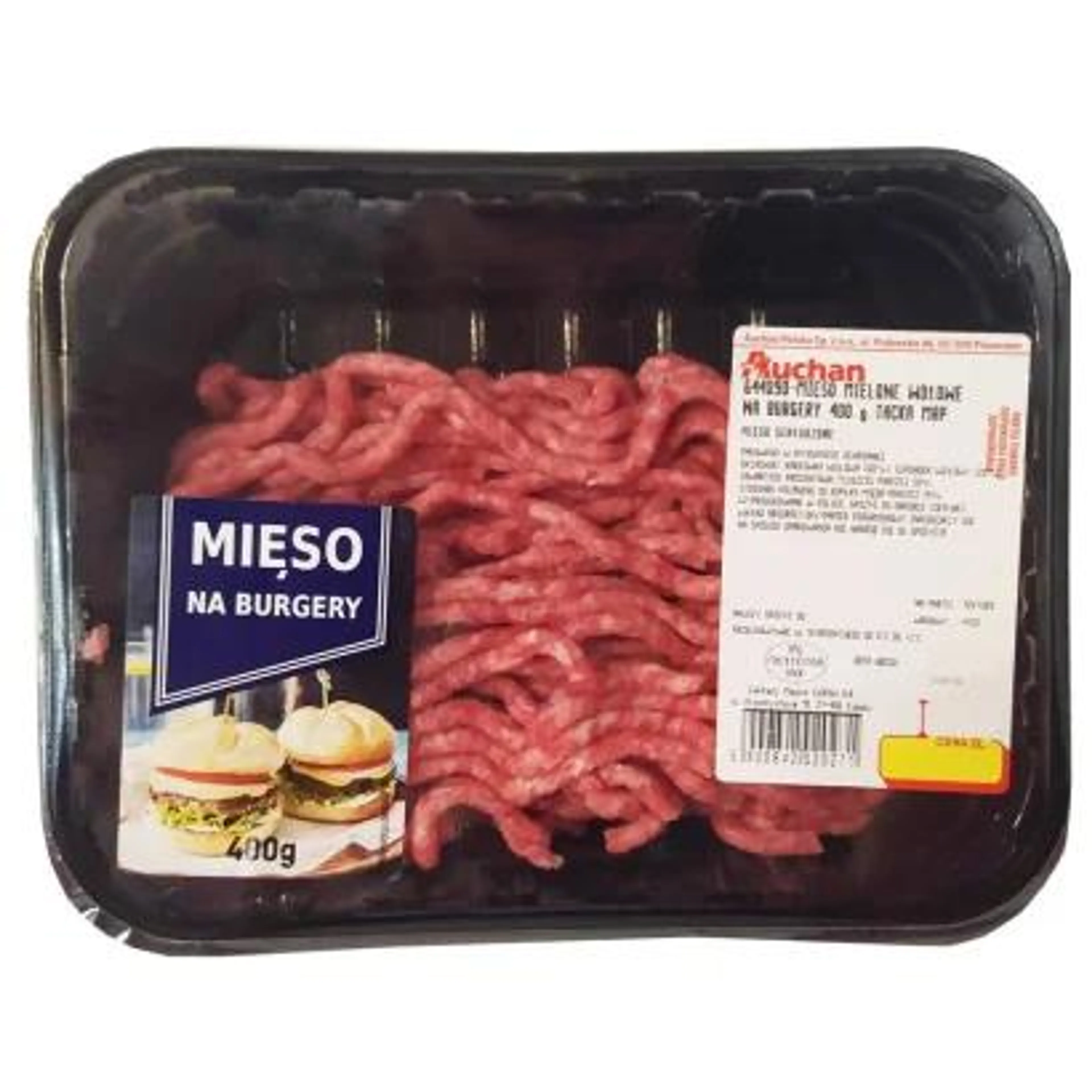 Auchan - Mielona wołowina na burgery