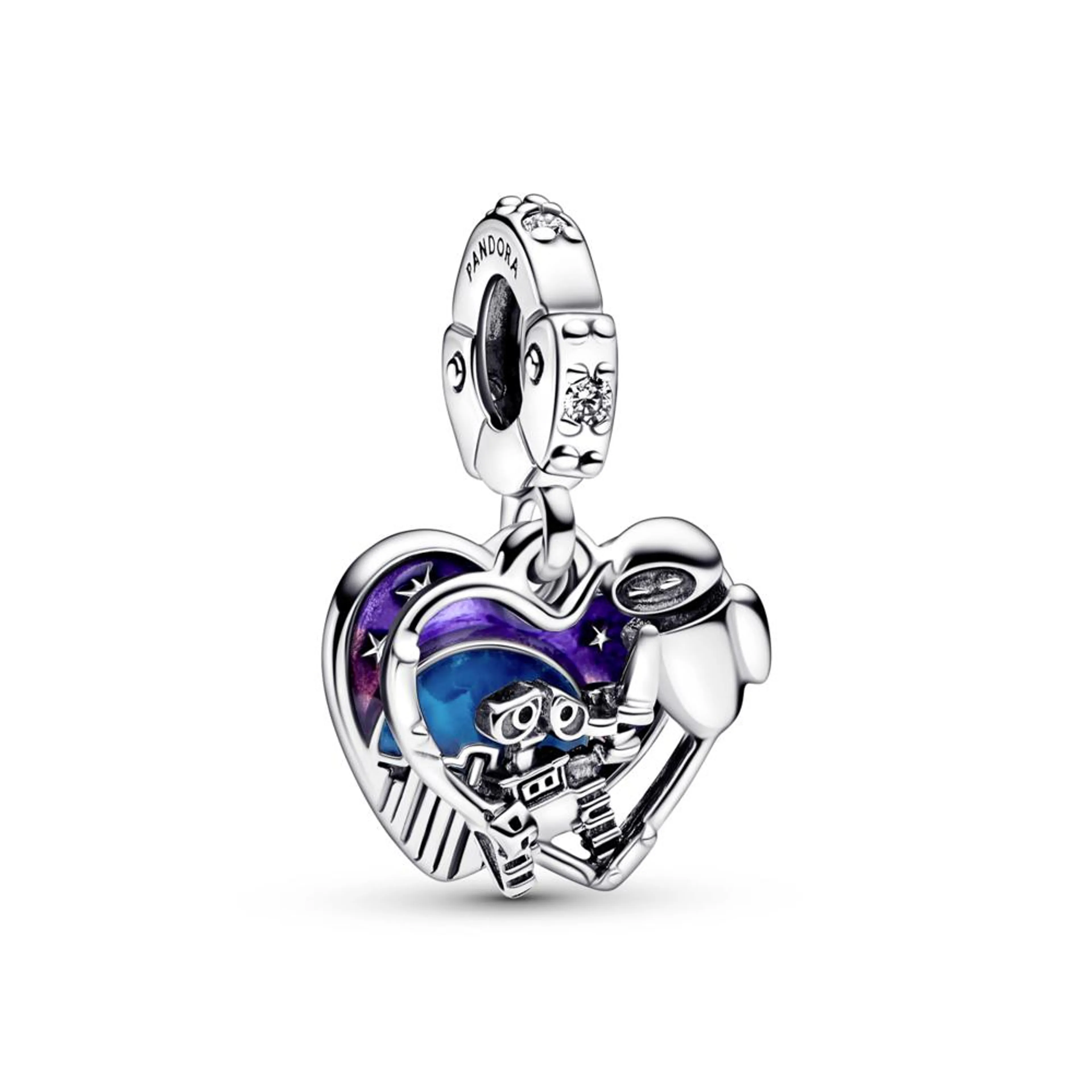 Talisman de tip pandantiv Disney Pixar Wall-E & Eve fosforescent