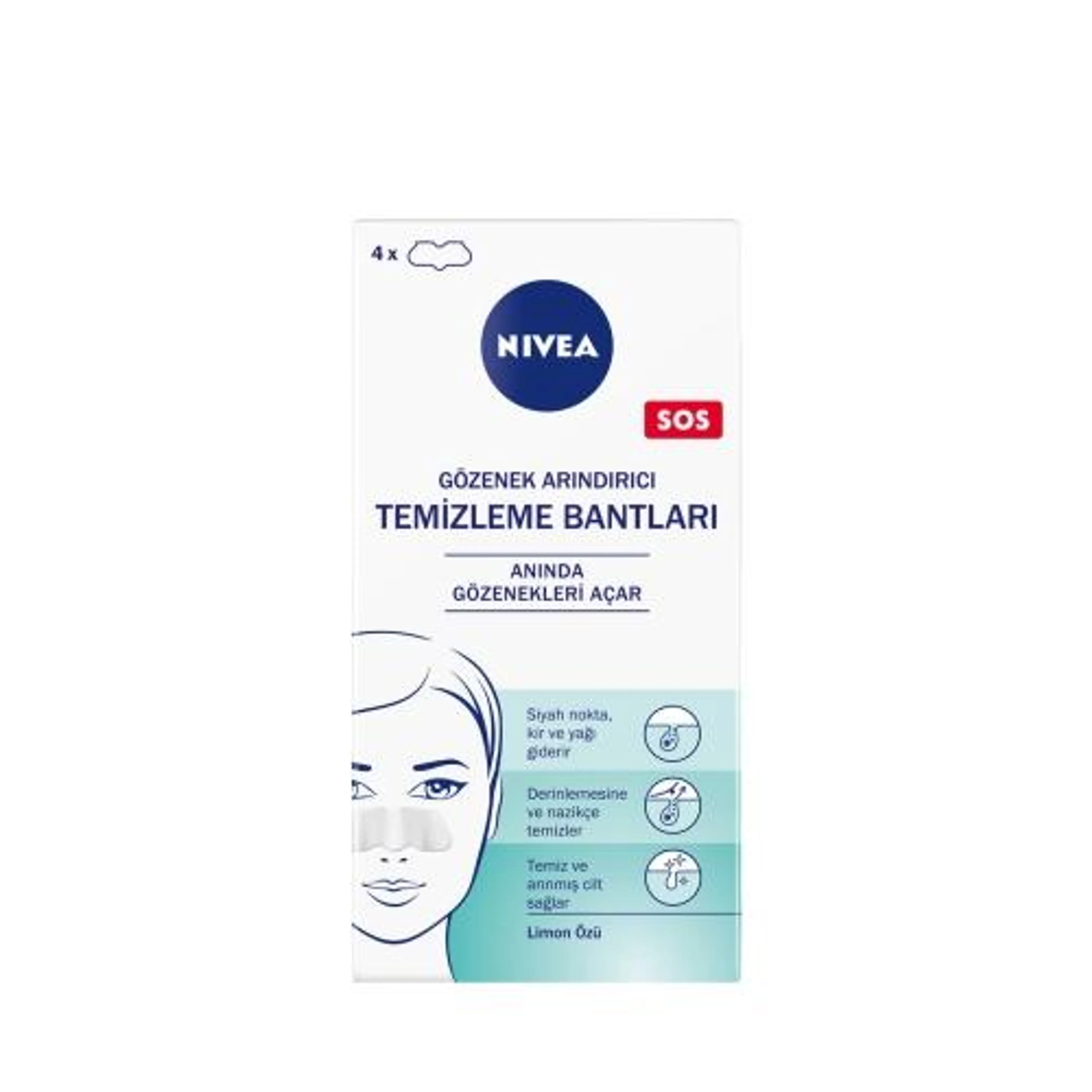 Nivea T Bölgesi Temizleyici Bantlar 4'lü