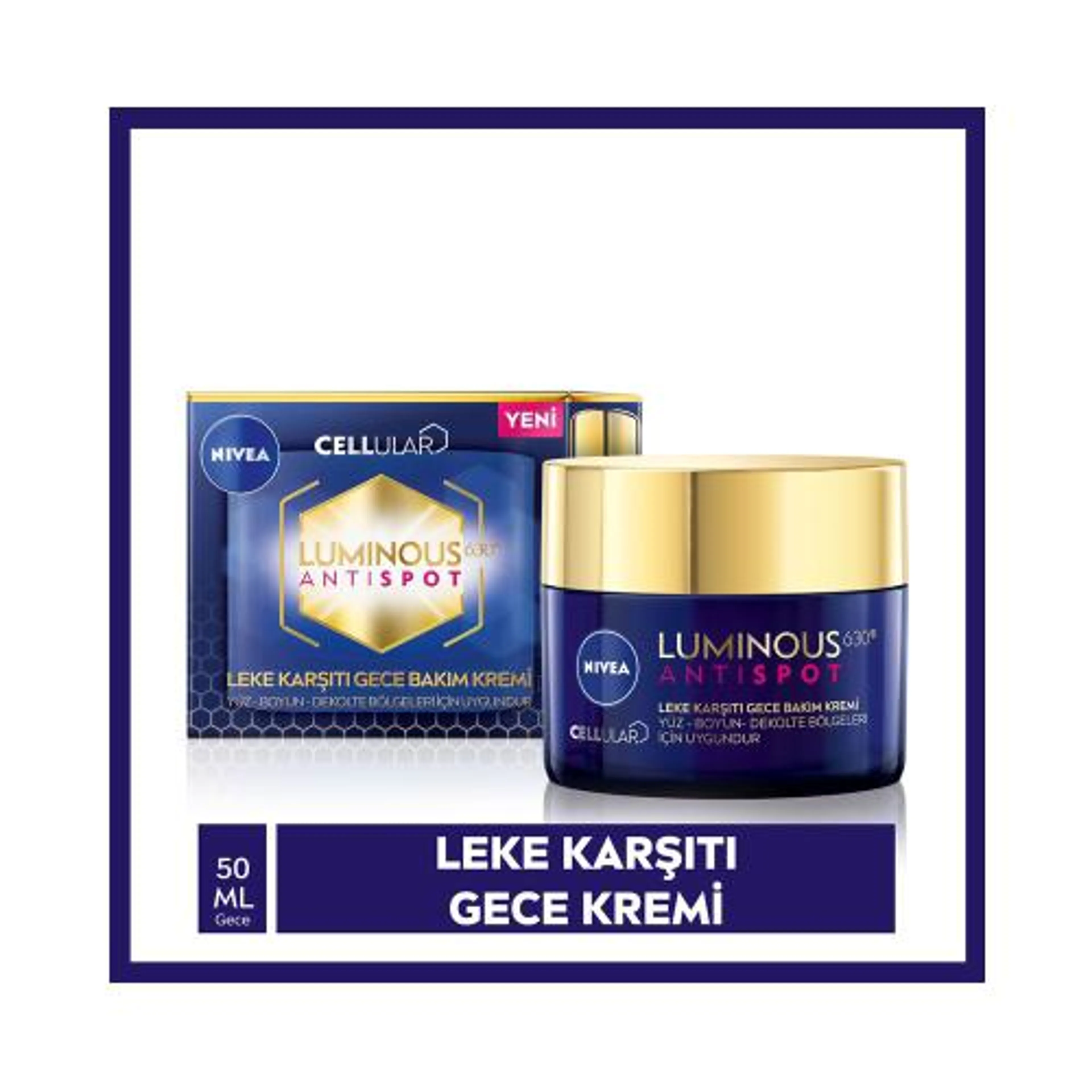 Nivea Cellular Luminous 630 Anti Spot Leke Karşıtı Gece Bakım Kremi 50 Ml