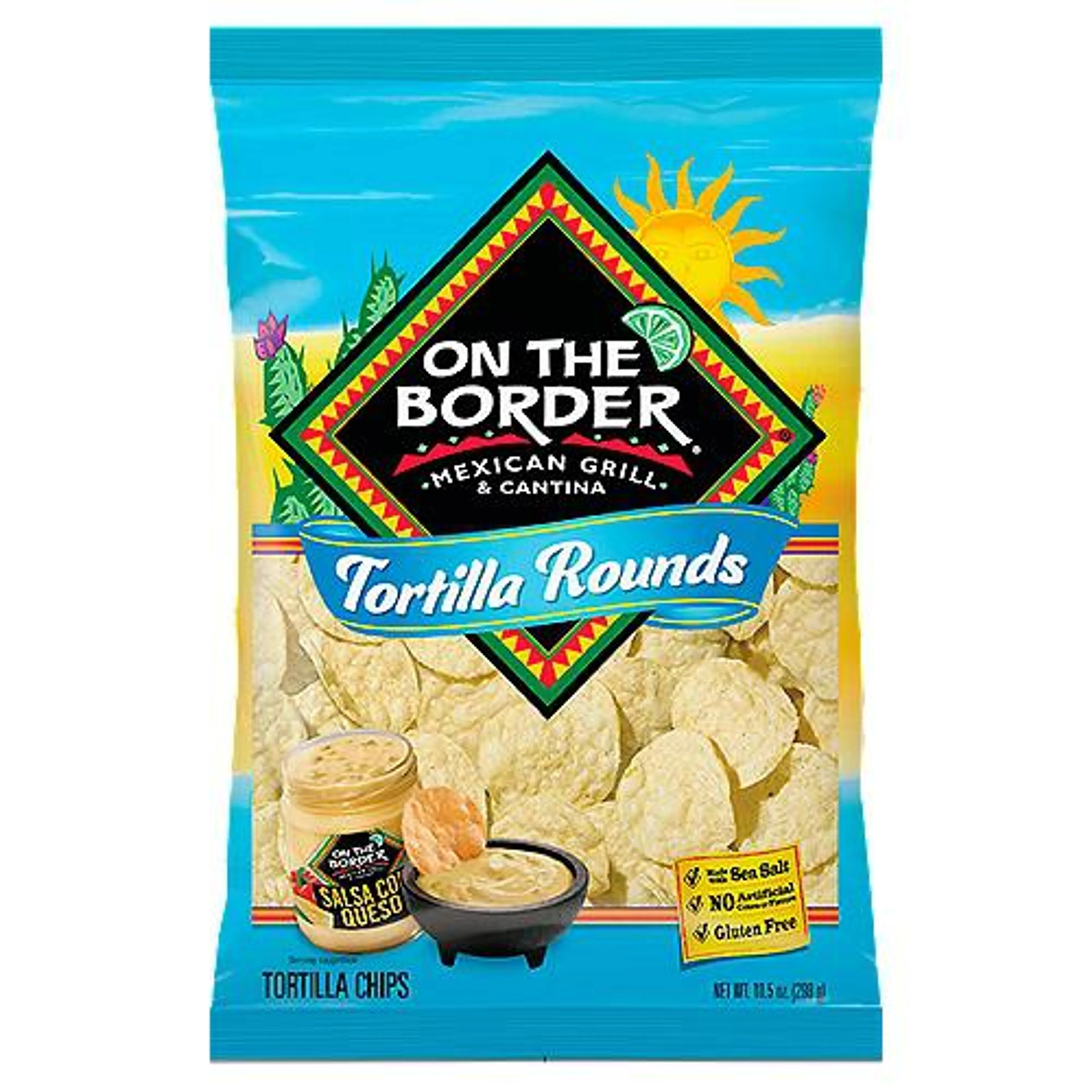10.5 oz On The Border Tortilla Rounds Chips
