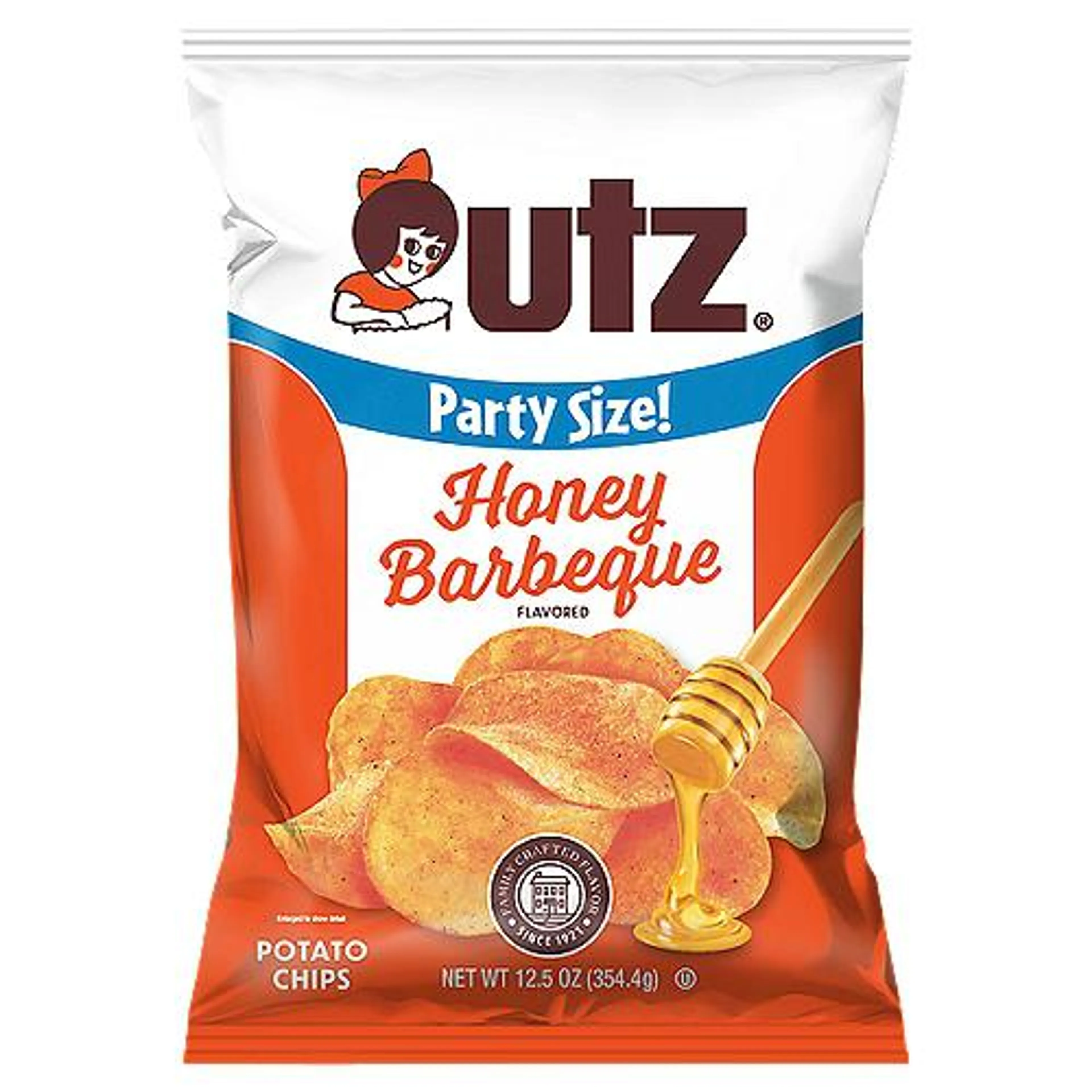 12.5 oz Utz Honey Barbeque Potato Chips