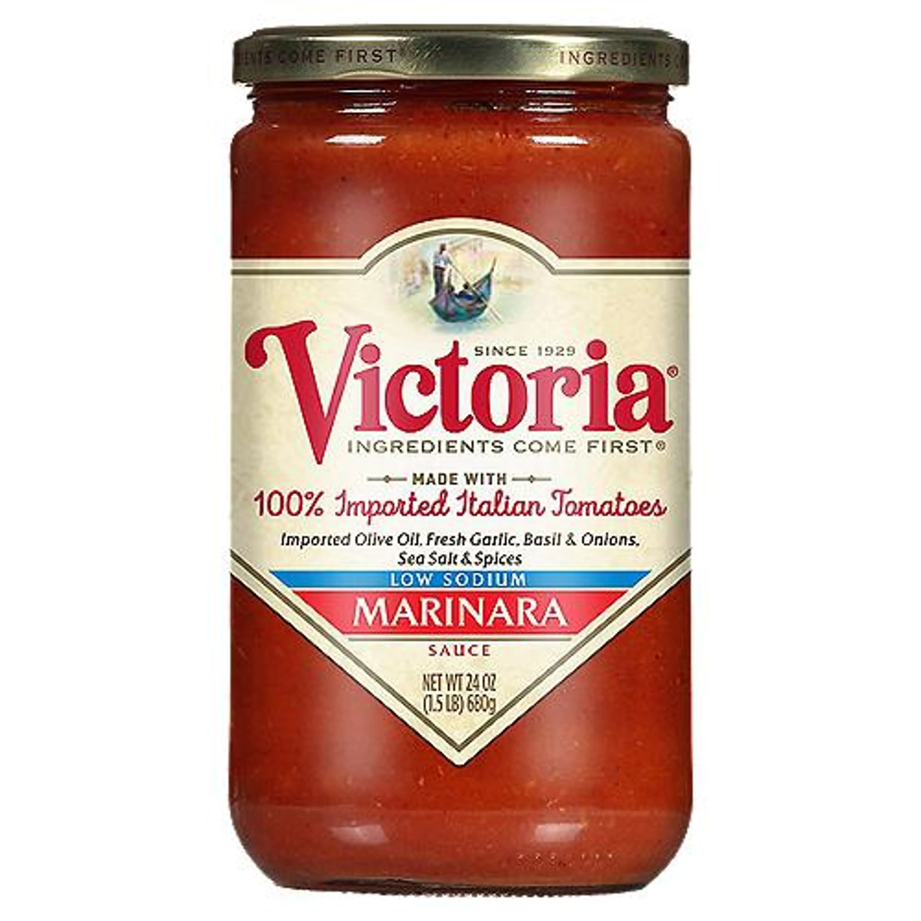 Victoria Low Sodium Marinara Sauce, 24 oz