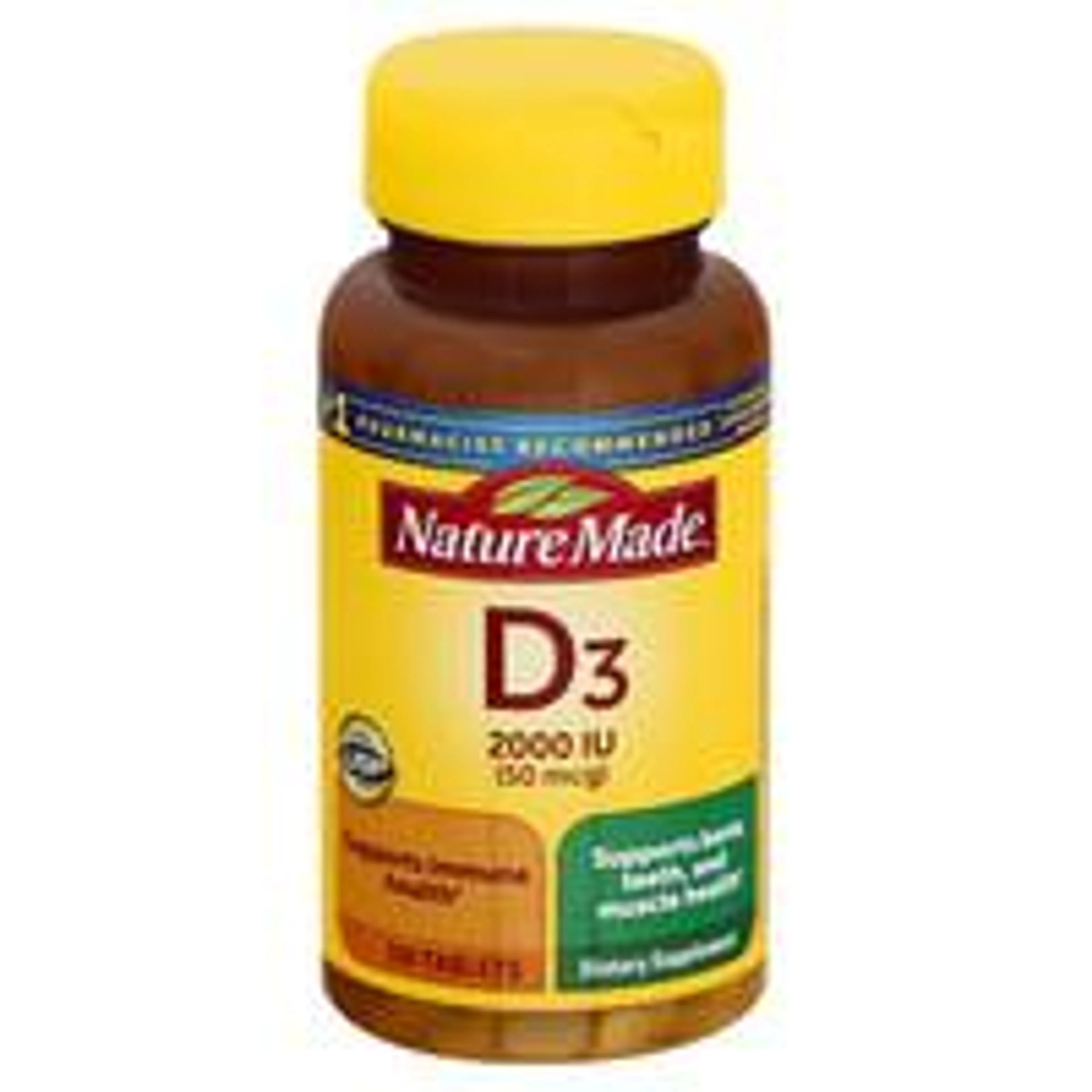 Nature Made, Vitamin D3, 50 mcg, Tablets