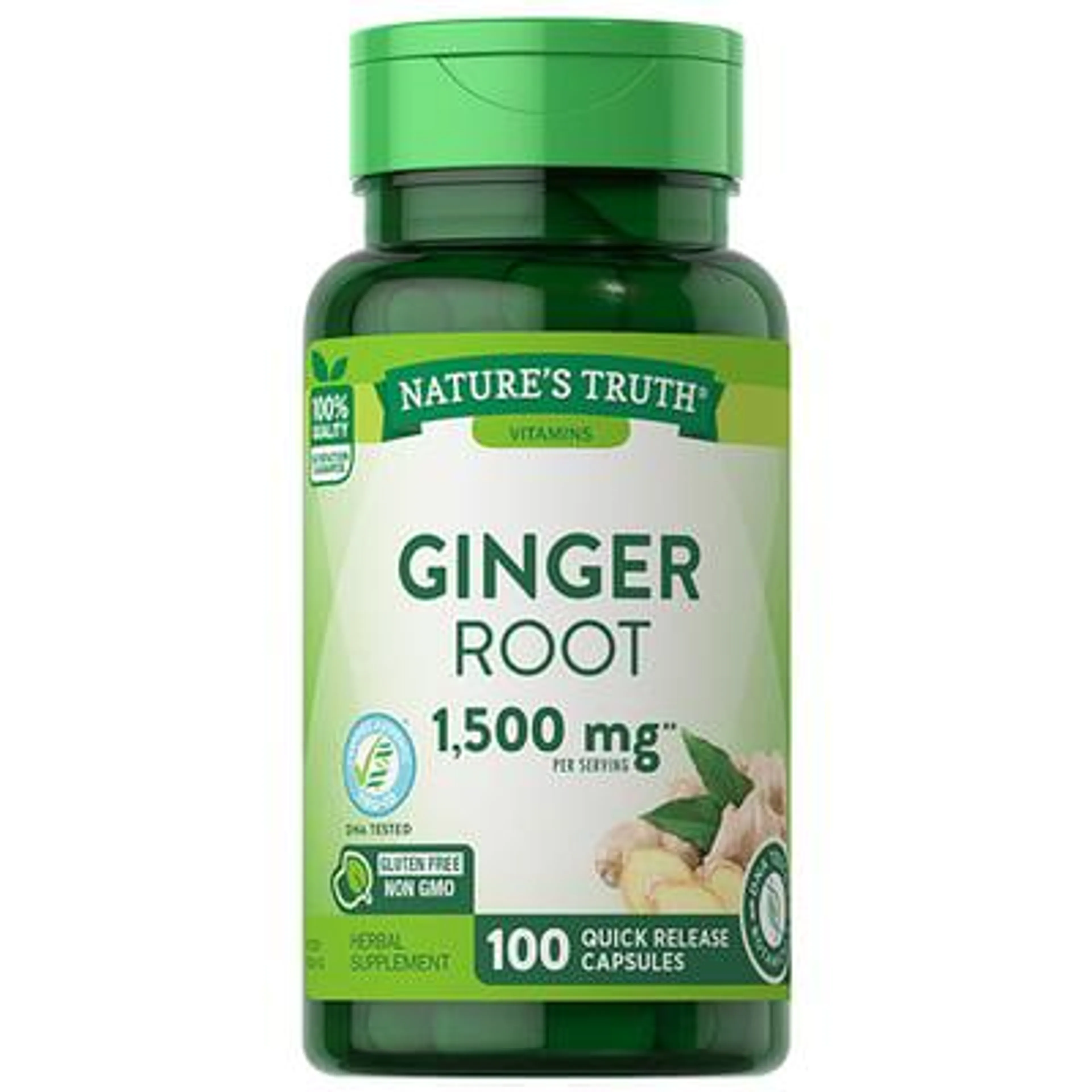 Natures Truth, Ginger Root, 550 mg, Quick Release, Capsules