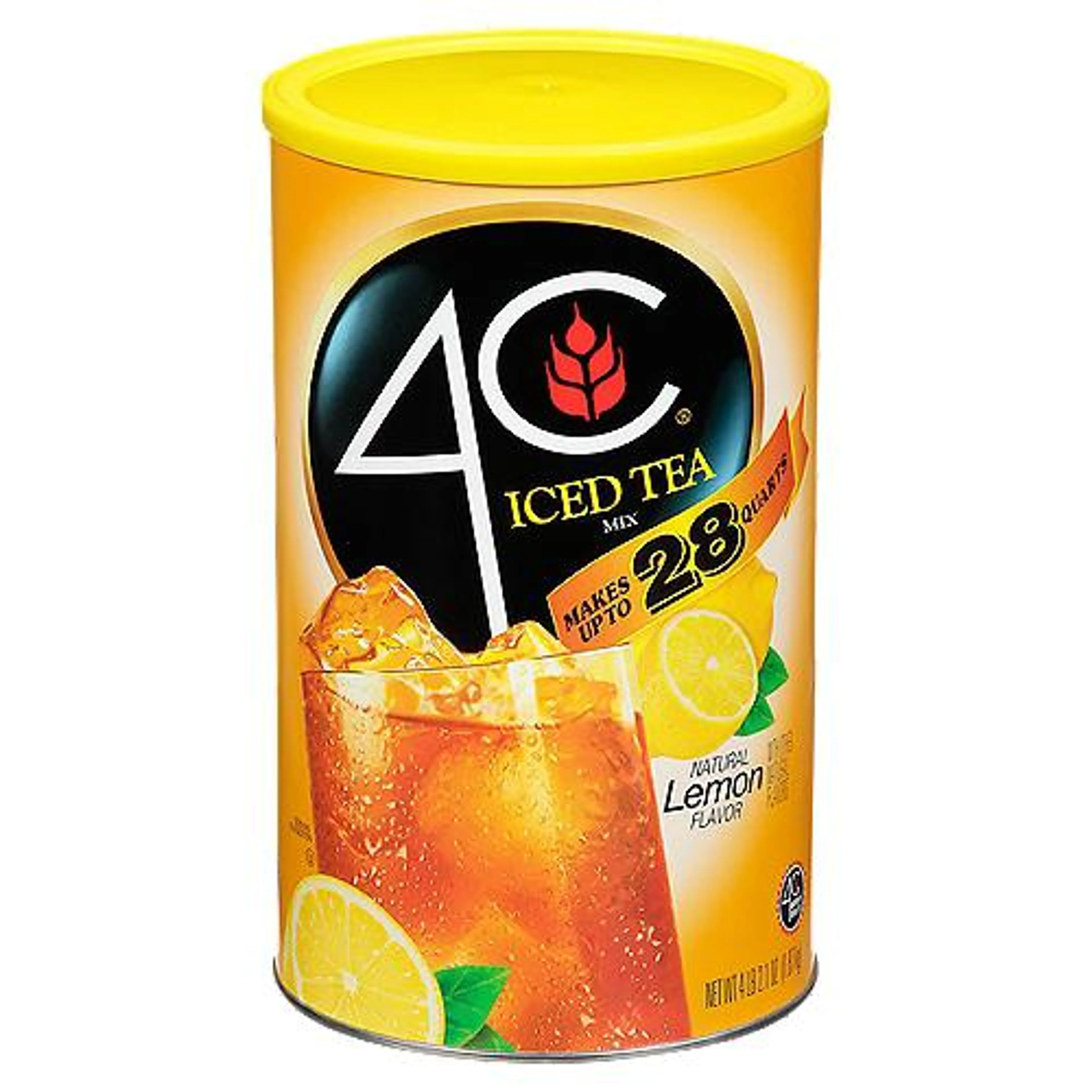 4C Natural Lemon Flavor, Iced Tea Mix, 66.1 Ounce