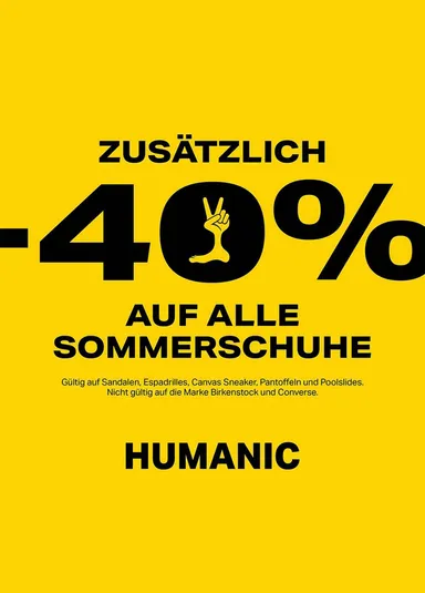 Humanic Flugblatt