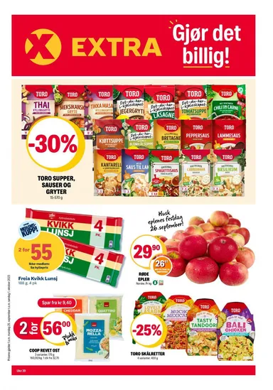 COOP Extra kundeavis til 01.10.2023