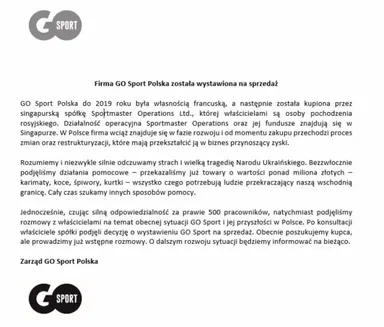 Go Sport gazetka