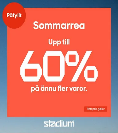 Stadium reklamblad