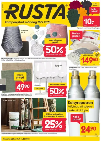 Rusta - erbjudanden
