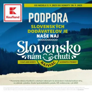 Kaufland leták špeciál - Slovensko nám chutí