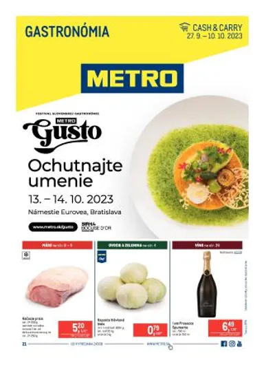 Metro leták - Gastronómia