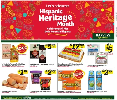 Harveys Supermarkets Weekly Ad