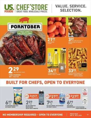 US Foods Chef's Store Weekly Ad