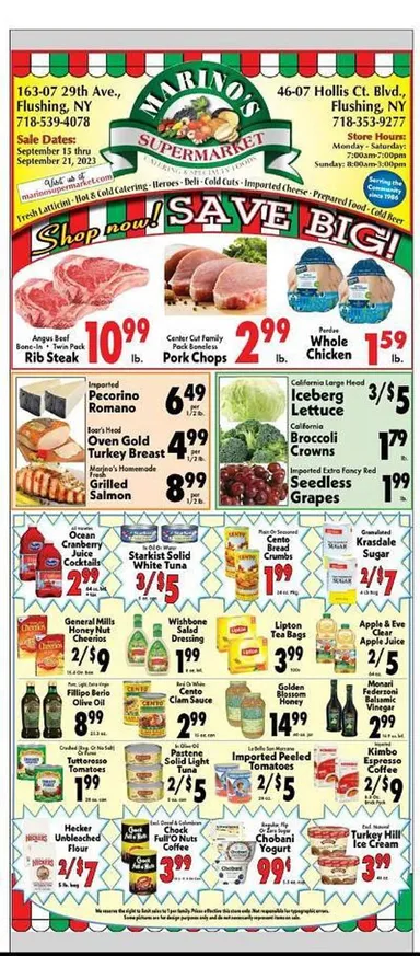 Marino's Supermarket Weekly Ad