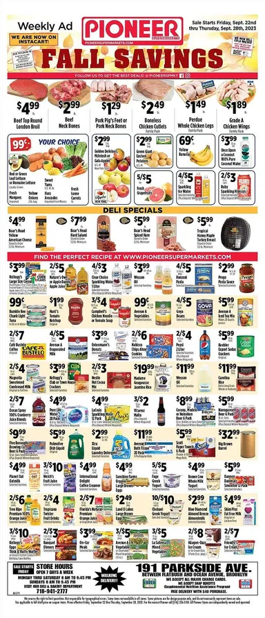 Pioneer Supermarkets Weekly Ad