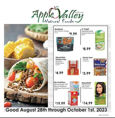 Apple Valley Natural Foods ad