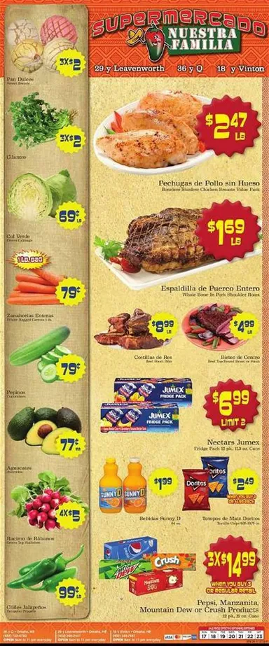 Supermercado Nuestra Familia Weekly Ad