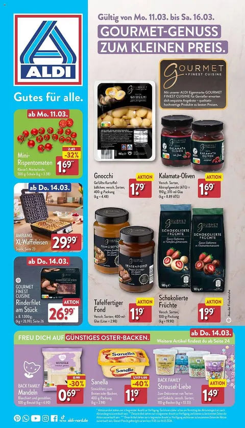 Aldi Nord Prospekt gültig bis 16. März 2024