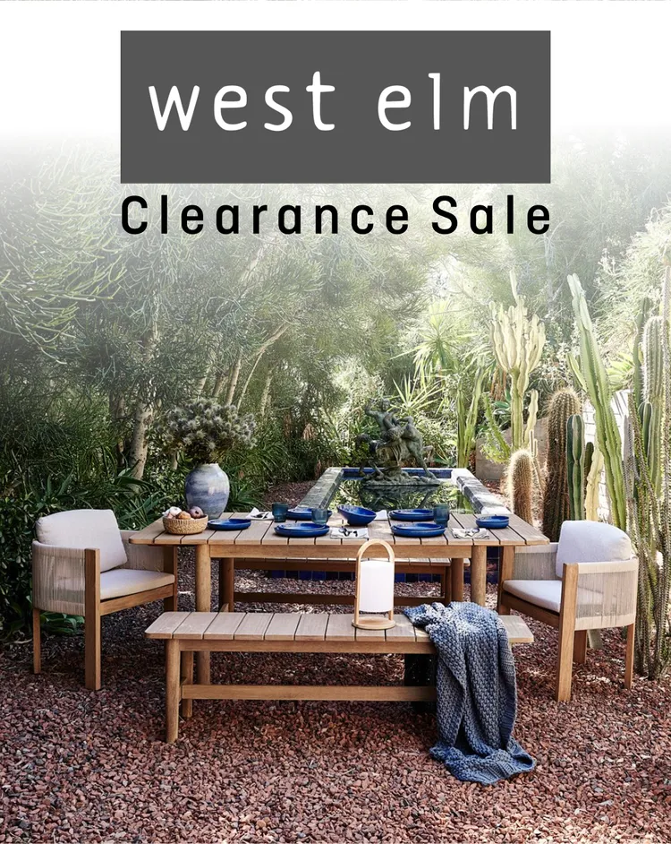 West Elm Products on sale Valid until 4/19/2024