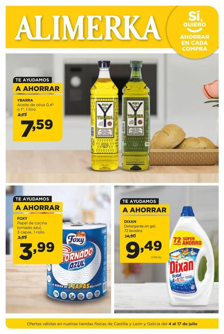 Aprovecha las Ofertas de Alimerka del 4 al 17 de julio